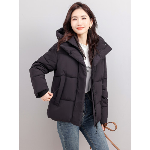 羽絨棉衣女連帽高級短款棉服冬季加厚抗寒麵包服2025年新立領外套 羽絨棉衣女連帽高級短款棉服冬季加厚抗寒麵包服2025年新立領外套