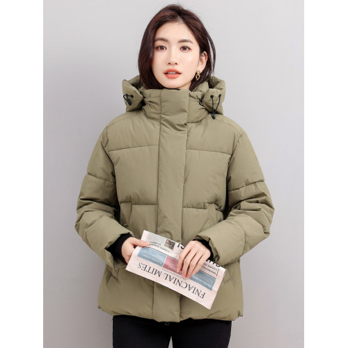 羽絨棉衣女連帽高級短款棉服冬季加厚抗寒麵包服2025年新立領外套 羽絨棉衣女連帽高級短款棉服冬季加厚抗寒麵包服2025年新立領外套