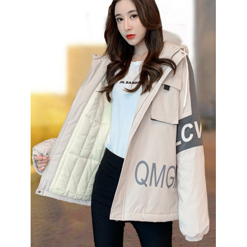 棉服女外套加棉加厚潮牌學院風棉衣棉襖加絨夾棉爆款2025新款冬季 棉服女外套加棉加厚潮牌學院風棉衣棉襖加絨夾棉爆款2025新款冬季