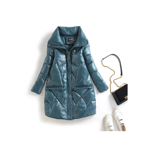 冬季棉衣女冬中長款2025新款黑色工作服羽絨棉服加厚保暖棉襖外套 冬季棉衣女冬中長款2025新款黑色工作服羽絨棉服加厚保暖棉襖外套