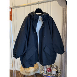 胖mm連帽外套女春秋短款2025大碼寬松休閒百搭小個子風衣薄款上衣