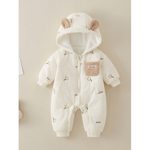 新生嬰兒衣服秋冬連體衣可愛洋氣男女寶寶連帽加絨保暖外出爬爬服 新生嬰兒衣服秋冬連體衣可愛洋氣男女寶寶連帽加絨保暖外出爬爬服