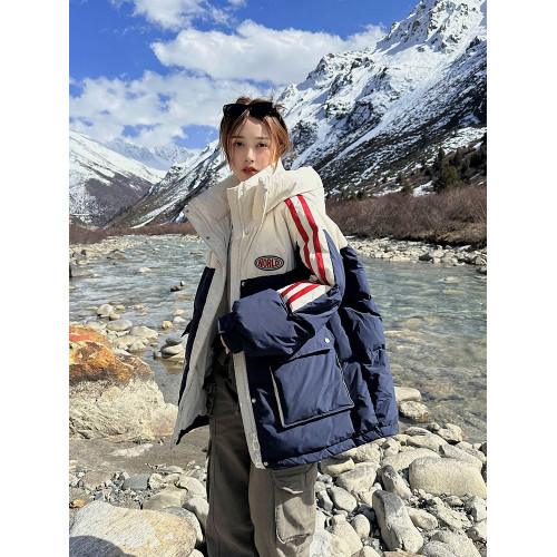 羽絨棉服女2025冬季新款工裝撞色麵包服學生情侶棉襖外套棉衣加厚 羽絨棉服女2025冬季新款工裝撞色麵包服學生情侶棉襖外套棉衣加厚