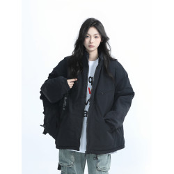 【坐吃山空】冬季戶外山系重磅夾棉沖鋒衣中性風加厚保暖棉衣棉服