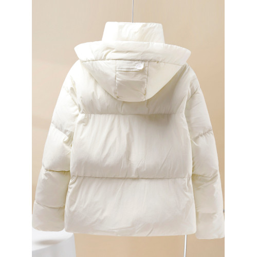 短款加絨加厚麵包服女款2025秋冬季小個子洋氣休閒連帽羽絨棉服潮 短款加絨加厚麵包服女款2025秋冬季小個子洋氣休閒連帽羽絨棉服潮