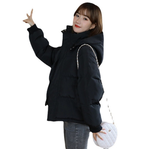 棉衣女短款2025秋冬新款羽絨棉服韓版寬鬆連帽加厚外套時尚棉襖潮