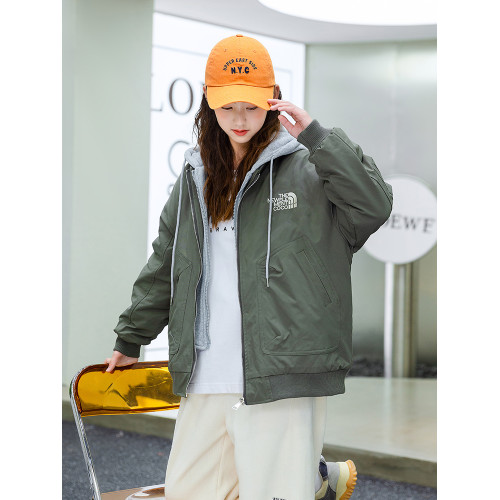 初中生美式棒球服2025新款秋冬加棉加厚少女大童青少年高中生外套 初中生美式棒球服2025新款秋冬加棉加厚少女大童青少年高中生外套