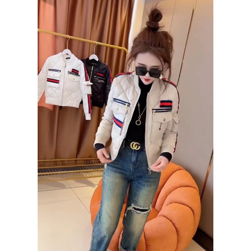 韓範羽絨棉服女新款長袖立領拉鍊拼色設計修身時尚百搭休閒棉外套 韓範羽絨棉服女新款長袖立領拉鍊拼色設計修身時尚百搭休閒棉外套