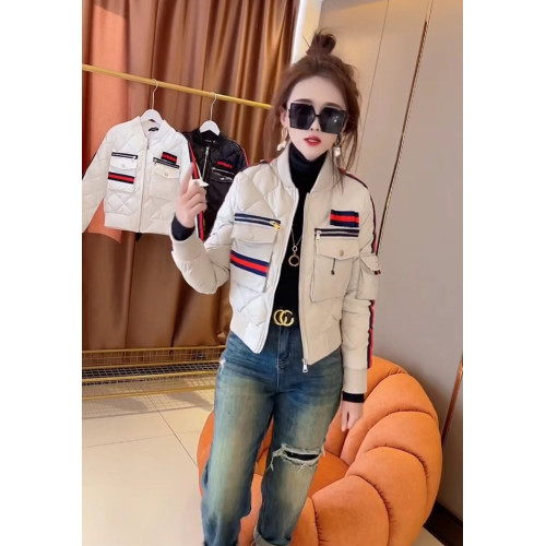 韓範羽絨棉服女新款長袖立領拉鍊拼色設計修身時尚百搭休閒棉外套 韓範羽絨棉服女新款長袖立領拉鍊拼色設計修身時尚百搭休閒棉外套