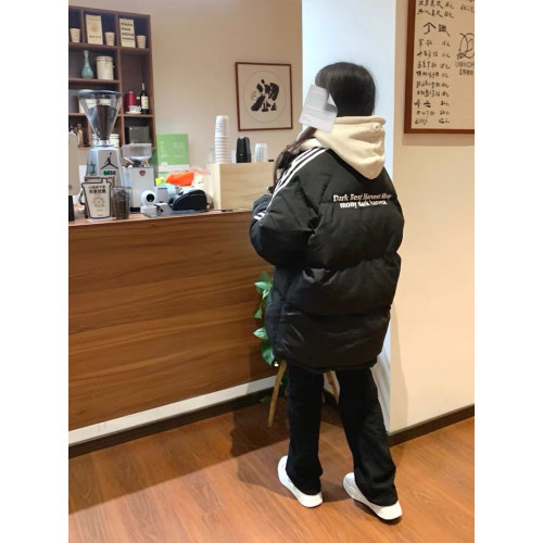 黑色羽絨棉服女2025新款冬季小個子oversize情侶加厚保暖棉襖外套 黑色羽絨棉服女2025新款冬季小個子oversize情侶加厚保暖棉襖外套