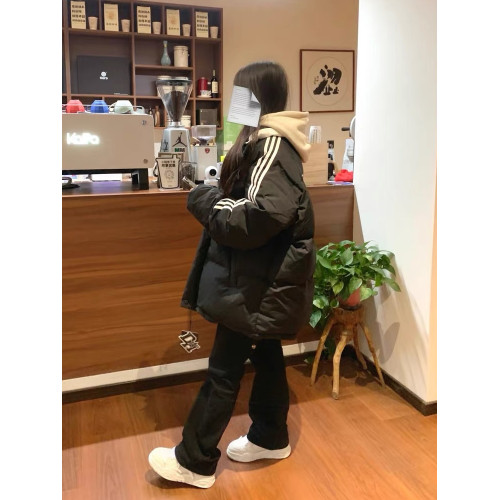 黑色羽絨棉服女2025新款冬季小個子oversize情侶加厚保暖棉襖外套 黑色羽絨棉服女2025新款冬季小個子oversize情侶加厚保暖棉襖外套