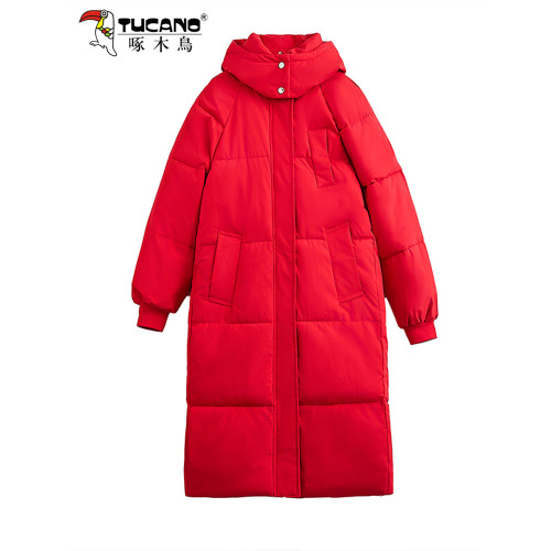 啄木鳥過膝棉服女冬季2025新款中年加厚長款棉衣厚實保暖棉襖外套 啄木鳥過膝棉服女冬季2025新款中年加厚長款棉衣厚實保暖棉襖外套