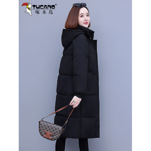 啄木鳥過膝棉服女冬季2025新款中年加厚長款棉衣厚實保暖棉襖外套 啄木鳥過膝棉服女冬季2025新款中年加厚長款棉衣厚實保暖棉襖外套