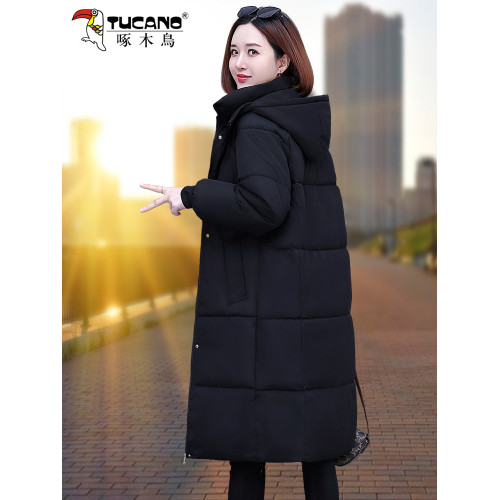 啄木鳥過膝棉服女冬季2025新款中年加厚長款棉衣厚實保暖棉襖外套 啄木鳥過膝棉服女冬季2025新款中年加厚長款棉衣厚實保暖棉襖外套