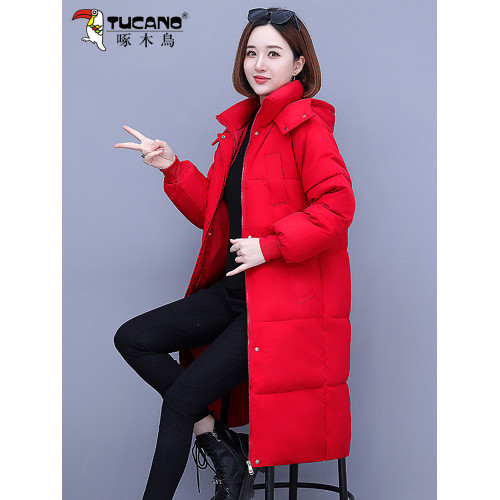 啄木鳥過膝棉服女冬季2025新款中年加厚長款棉衣厚實保暖棉襖外套 啄木鳥過膝棉服女冬季2025新款中年加厚長款棉衣厚實保暖棉襖外套