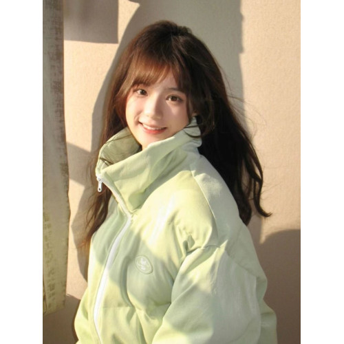 大碼淺綠色PU皮棉衣棉服外套女冬季防風加厚小衆oversize麵包服潮 大碼淺綠色PU皮棉衣棉服外套女冬季防風加厚小衆oversize麵包服潮