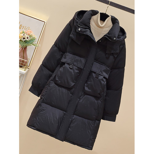 羽絨棉衣棉服女2025年新款冬季加厚保暖外套中長款黑色東北大棉襖 羽絨棉衣棉服女2025年新款冬季加厚保暖外套中長款黑色東北大棉襖