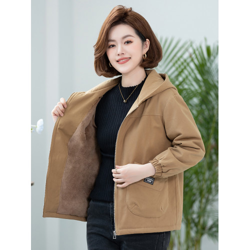 中老年女小棉襖外套大碼新款冬裝洋氣加絨加厚胖媽媽棉衣棉服50嵗 中老年女小棉襖外套大碼新款冬裝洋氣加絨加厚胖媽媽棉衣棉服50嵗