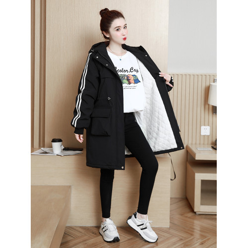 冬衣中長款洋氣減齡棉衣棉服女胖MM大碼保暖工裝外套羊羔絨派克服