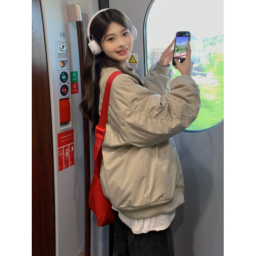 棒球服棉服女2024年新款加厚棉衣外套飛行夾克小衆秋冬季夾棉棉襖 棒球服棉服女2024年新款加厚棉衣外套飛行夾克小衆秋冬季夾棉棉襖