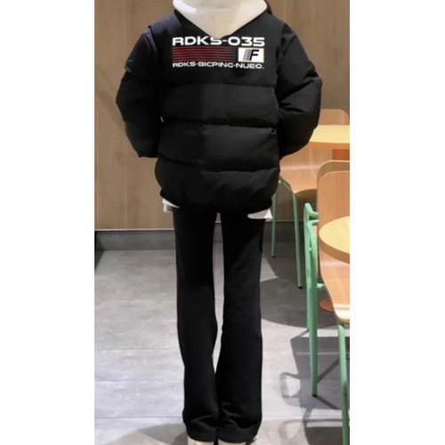 美式復古hiphop黑色羽絨服女秋冬季2025年新款設計感小衆加厚棉服 美式復古hiphop黑色羽絨服女秋冬季2025年新款設計感小衆加厚棉服