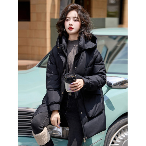 帽可拆大口袋不起駝時尚百搭加厚顯瘦羽絨棉外搭女士大碼活帽棉衣 帽可拆大口袋不起駝時尚百搭加厚顯瘦羽絨棉外搭女士大碼活帽棉衣