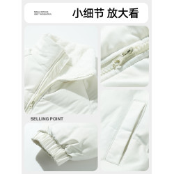 木林森棉衣棉服女外套2025新款冬季小個子寬松保暖加絨加厚棉襖女