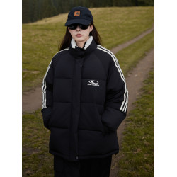 立領棉服女2024秋冬新款韓系加厚寬松棉衣超好看棉襖學生情侶外套