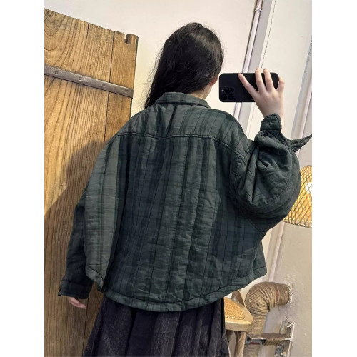 撿漏專櫃尾單夾棉加厚格紋麻料棉衣外套女冬遮肚顯瘦保暖棉服棉襖 撿漏專櫃尾單夾棉加厚格紋麻料棉衣外套女冬遮肚顯瘦保暖棉服棉襖