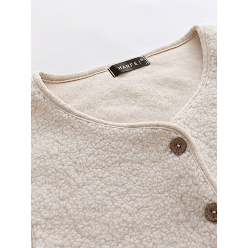 春秋季羊羔毛絨馬甲女2025米白小個子寬松坎肩短款背心薄款冬外套 春秋季羊羔毛絨馬甲女2025米白小個子寬松坎肩短款背心薄款冬外套