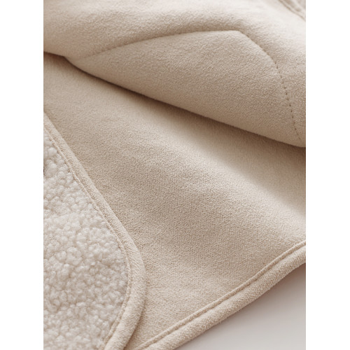 春秋季羊羔毛絨馬甲女2025米白小個子寬松坎肩短款背心薄款冬外套 春秋季羊羔毛絨馬甲女2025米白小個子寬松坎肩短款背心薄款冬外套