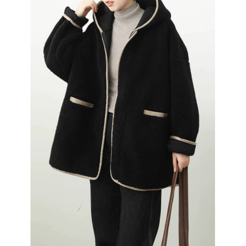 大碼女裝2025春裝新款羊羔毛絨外套秋冬加厚中長款顆粒絨女士上衣 大碼女裝2025春裝新款羊羔毛絨外套秋冬加厚中長款顆粒絨女士上衣