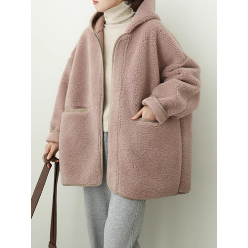 大碼女裝2025春裝新款羊羔毛絨外套秋冬加厚中長款顆粒絨女士上衣 大碼女裝2025春裝新款羊羔毛絨外套秋冬加厚中長款顆粒絨女士上衣