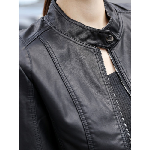 2025年新款皮衣外套女裝秋冬加棉機車休閒時尚短款海甯春秋皮夾克 2025年新款皮衣外套女裝秋冬加棉機車休閒時尚短款海甯春秋皮夾克