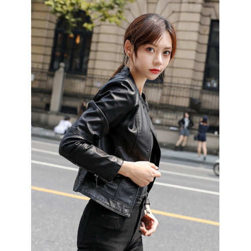 2025年新款皮衣外套女裝秋冬加棉機車休閒時尚短款海甯春秋皮夾克 2025年新款皮衣外套女裝秋冬加棉機車休閒時尚短款海甯春秋皮夾克
