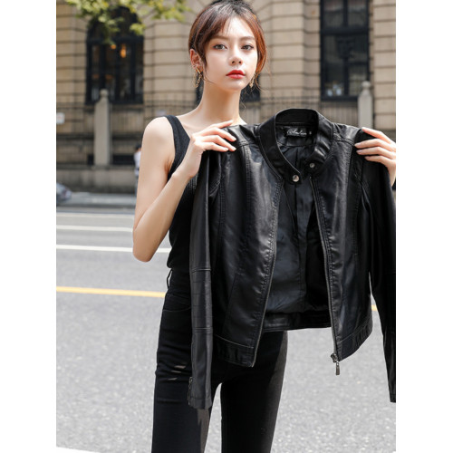 2025年新款皮衣外套女裝秋冬加棉機車休閒時尚短款海甯春秋皮夾克 2025年新款皮衣外套女裝秋冬加棉機車休閒時尚短款海甯春秋皮夾克