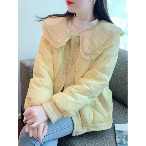 小香風羽絨棉服女短款2025新款冬季小個子設計感娃娃領棉衣外套潮 小香風羽絨棉服女短款2025新款冬季小個子設計感娃娃領棉衣外套潮