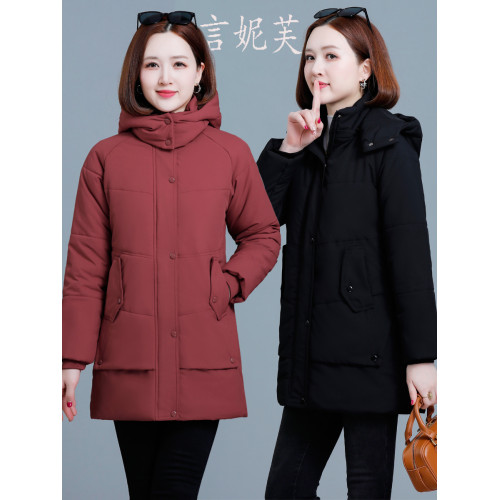 女裝冬季新中長款羽絨棉衣韓版寬松顯瘦棉襖大碼時尚品牌外套棉服 女裝冬季新中長款羽絨棉衣韓版寬松顯瘦棉襖大碼時尚品牌外套棉服