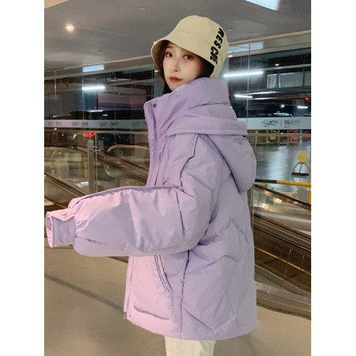 oversize麵包服短款羽絨棉衣棉服女2025年新款潮秋冬季外套厚棉襖