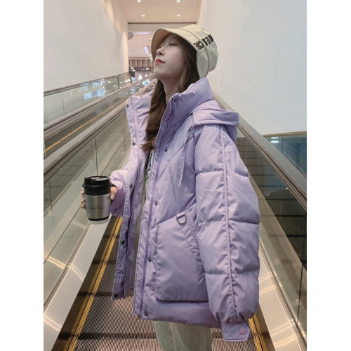 oversize麵包服短款羽絨棉衣棉服女2025年新款潮秋冬季外套厚棉襖