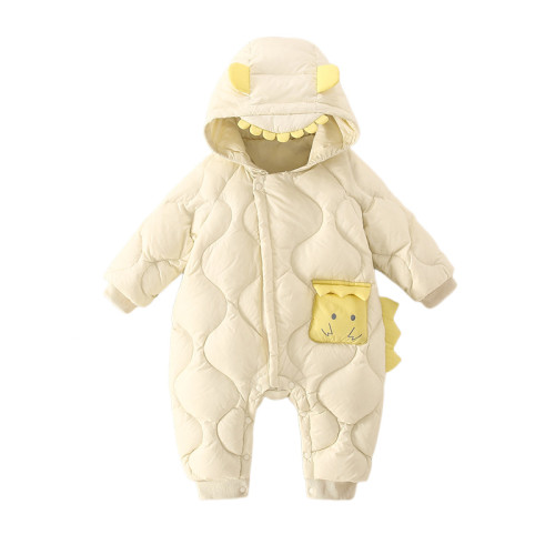新生嬰兒衣服冬款外出羽絨服滿月百天寶寶洋氣連體衣帶帽保暖哈衣 新生嬰兒衣服冬款外出羽絨服滿月百天寶寶洋氣連體衣帶帽保暖哈衣