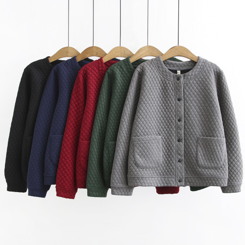 中年媽媽裝棉衣內膽女2025秋冬款長袖保暖夾棉外套大碼女裝薄棉服 中年媽媽裝棉衣內膽女2025秋冬款長袖保暖夾棉外套大碼女裝薄棉服