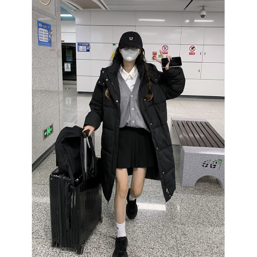 2025新款羽絨棉服女中長款連帽韓版棉衣寬松棉襖麵包服學生外套潮 2025新款羽絨棉服女中長款連帽韓版棉衣寬松棉襖麵包服學生外套潮