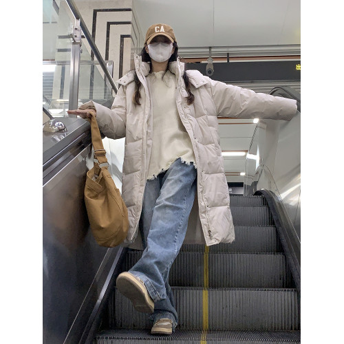 2025新款羽絨棉服女中長款連帽韓版棉衣寬松棉襖麵包服學生外套潮 2025新款羽絨棉服女中長款連帽韓版棉衣寬松棉襖麵包服學生外套潮