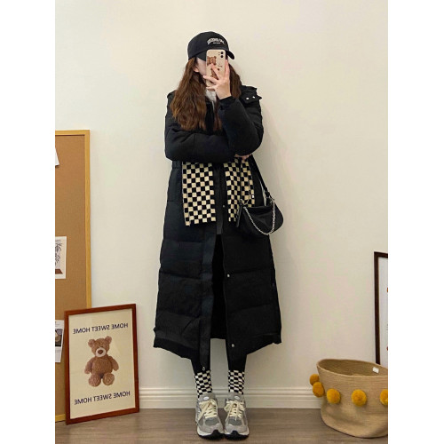 棉服女2025新款羽絨棉衣韓版寬鬆加厚百搭棉襖超長款過膝冬季外套