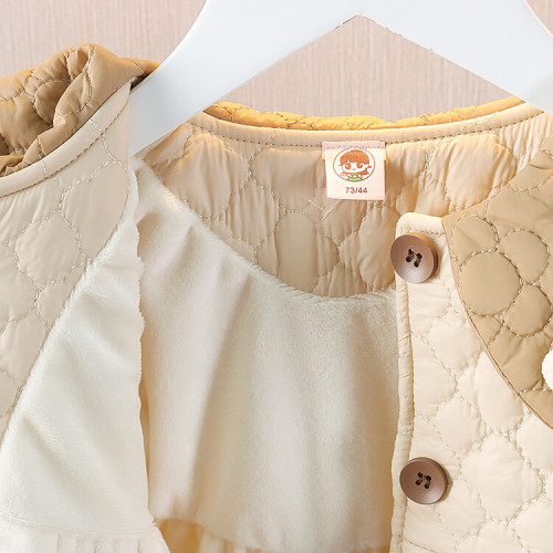 女2童加絨小棉衣周嵗1女寶寶外套3兒2童棉服洋氣冬裝嬰兒棉襖外出 女2童加絨小棉衣周嵗1女寶寶外套3兒2童棉服洋氣冬裝嬰兒棉襖外出