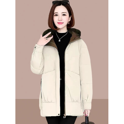 羽絨棉服女中年媽媽加厚中長款2025冬季新款女士大碼棉衣棉襖外套 羽絨棉服女中年媽媽加厚中長款2025冬季新款女士大碼棉衣棉襖外套