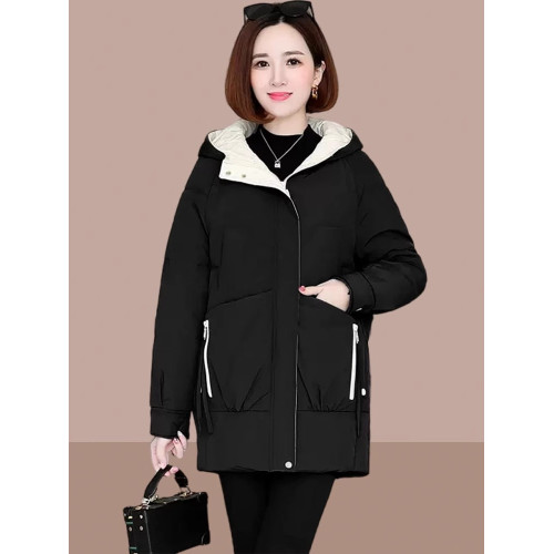 羽絨棉服女中年媽媽加厚中長款2025冬季新款女士大碼棉衣棉襖外套 羽絨棉服女中年媽媽加厚中長款2025冬季新款女士大碼棉衣棉襖外套