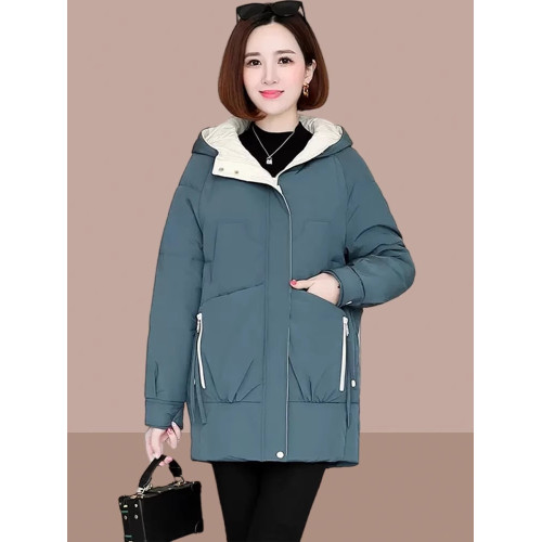 羽絨棉服女中年媽媽加厚中長款2025冬季新款女士大碼棉衣棉襖外套 羽絨棉服女中年媽媽加厚中長款2025冬季新款女士大碼棉衣棉襖外套