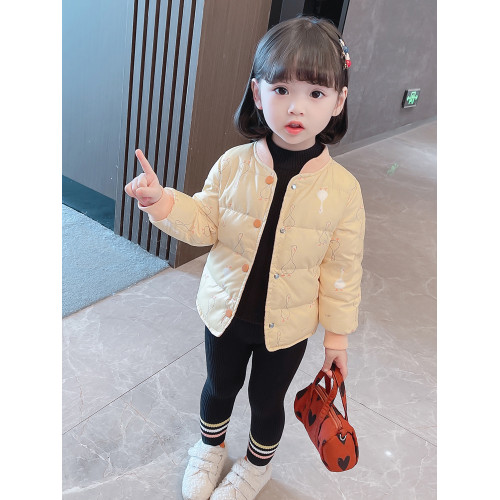 女小童冬季輕薄款羽絨棉服洋氣寶寶秋冬短款夾棉內膽外套新款棉衣 女小童冬季輕薄款羽絨棉服洋氣寶寶秋冬短款夾棉內膽外套新款棉衣